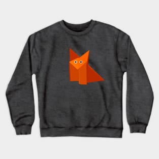 Cute Origami Fox Crewneck Sweatshirt